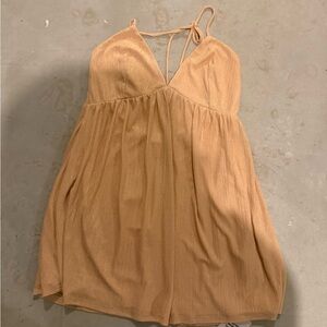 Superdown Beige Sleeveless Dress